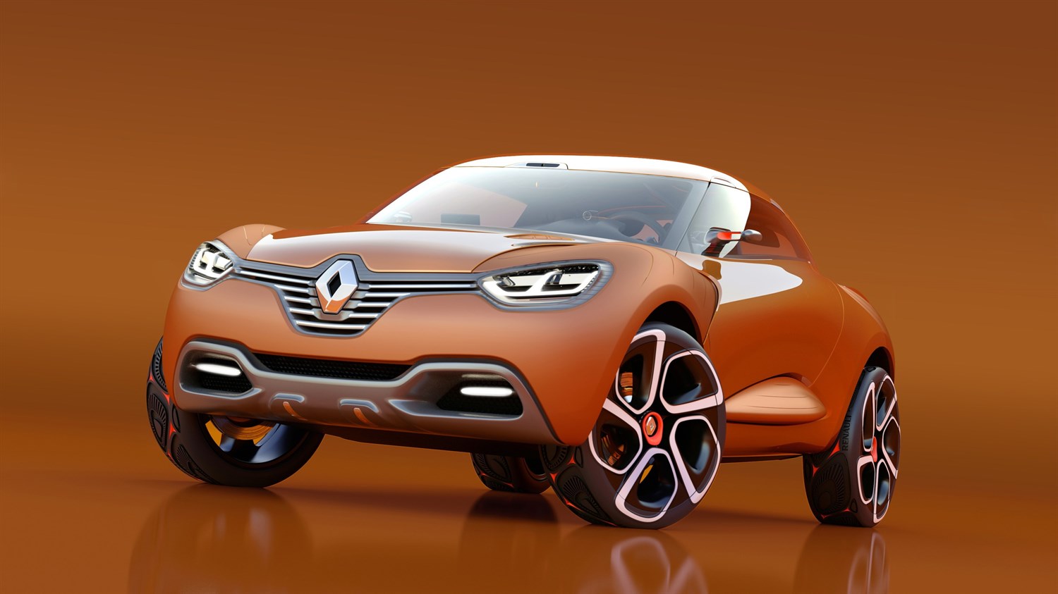 Renault CAPTUR Concept - 3/4 left front end view of vehicle
