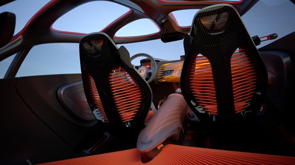 Renault CAPTUR concept car interior view