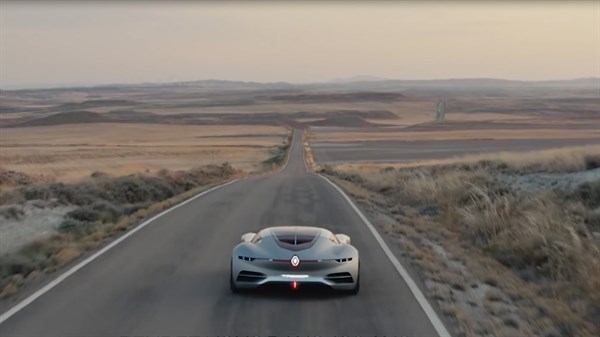 Renault concept car on the road picture